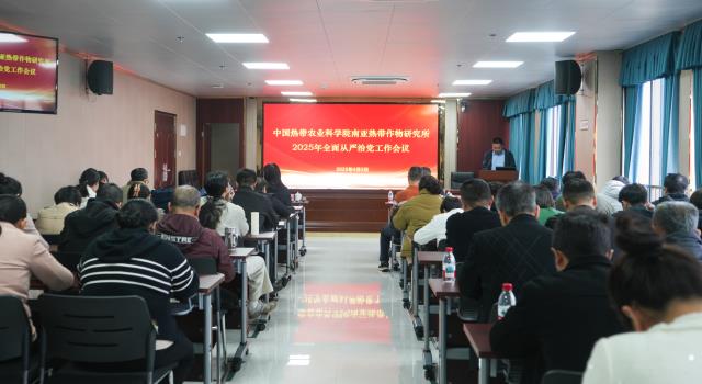 南亚所召开2025年全面从严治党工作会议